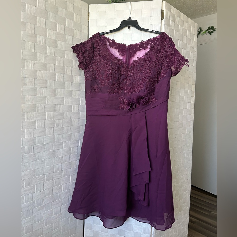 Plum Purple Short Formal Dress | Prom Dress | Bridesmaid Dress | Holiday Dress